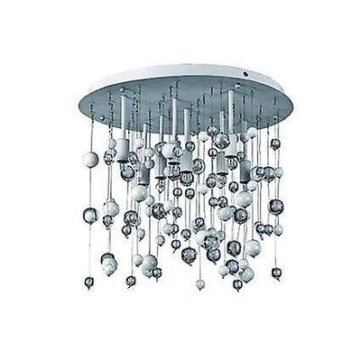 Ideal Lux Lighting Neve 8 Lys Medium blæst glasbobler Klynge Vedhæng Hvid, G9