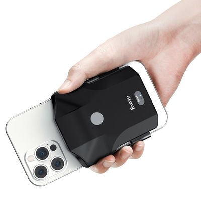 Eyoyo-viivakoodinlukija Bluetooth 1D 2D QR Back Clamp kädessä pidettävä skanneri 2.4G langaton viivakoodinlukija iPhone, Android, iOS