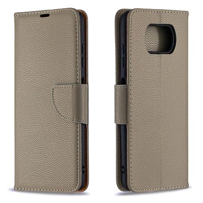 Gangxun Flip taske til Xiaomi Poco X3 Nfc Grå