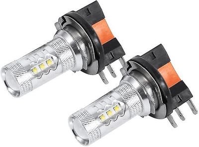 Aisitin 2kpl 80w H15 Led-lamput Valkoinen Auton ajovalolamput johtivat päiväajovalojen lampun vaihtolamppu