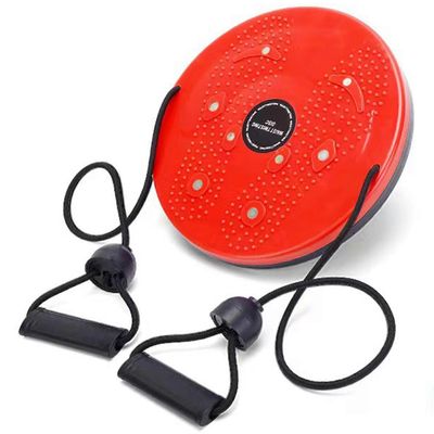 Vyötärön kuihtumislevyt miehille Naisille Koko kehon harjoittelu Twisting Trainerit kotitoimistoon Punainen