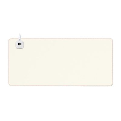 80 * 33cm lämmityspöytätyynyt hiirelle nopea lämmitys vedenpitävä hiirimatto kotiopiskelutoimistoon Lampaannahka valkoinen