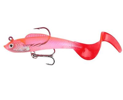 Handuo T-tail Pakke Bly Fisk Soft Bait Fake Bait Capuchin Bionic Bait Pink