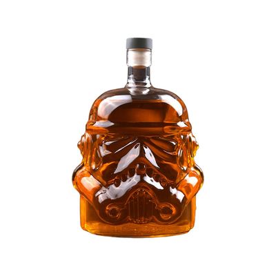 Star Wars Stormtrooper lasikannu viskille, bourbonille ja viinille - henkilökohtainen lahja viinan ystäville valkoinen A