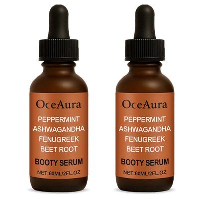 Booty Serum Hip Lifting -hierontaöljy, täyteläinen peppua parantavat tipat, Premium Big Butt Lifting -hierontaöljy naisille 2pcs