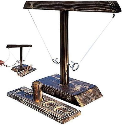 AIR Ring Kaste spil - Deluxe håndlavet træ kaste håndholdt w / Shot Ladder Bundlefor Party Drinking 2021 (02)