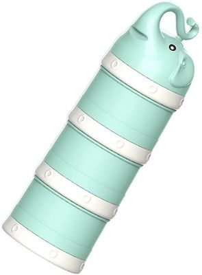 Mikasa Baby mælkepulver dispenser, Snack Opbevaring Box (elefant Grøn)