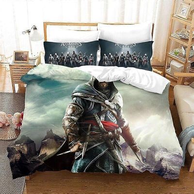 v5870 Lakanat Assassins Creed/pussilakana/-sided tyynyliina/videogame/vuodevaatteet lakanat IU5870 200x200cm 78x78in