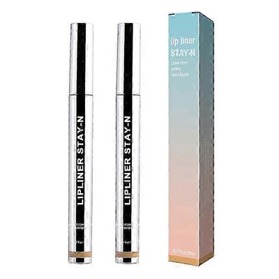 1/2/3kpl Lip Liner Peel Off Lip Tattoo Lip Stain Pitkäkestoinen oleskelu meikissä ravitseva 2kpl