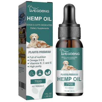 Hampunsiemenöljy lemmikkieläimille Luonnollinen lemmikkieläinten hoito eteerinen öljy Lemmikkieläinten hoitotarvikkeet 30ml 1pcs