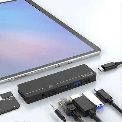 Docking Station Hub 4K -yhteensopiva USB 3.1 Gen 1 -kiintolevy Telakointiaseman kiintolevysovitin Surface Pro 4 5 6 7 8 X -laitteelle Pro 8 X B:lle