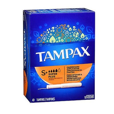 Tampax tamponger med flushable applikator Super Plus Absorbency, 40 hver (Pakke med 1)