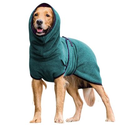 Liltop Pet Hund Tøj Badekåbe Towelling Tørring Coat Hvalp Varmere Beklædning Lake blå L