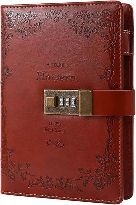 Heytea Päiväkirja lukkoyhdistelmällä Digitaalinen, lukittava salaisuuksien päiväkirja, 224 sivua paksu uudelleentäytettävä lukittu päiväkirja, 5,9 ...