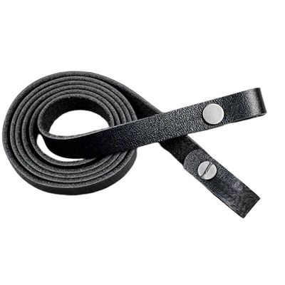 Aitoa nahkaa käsintehty kiikarikameran olkahihna X Musta