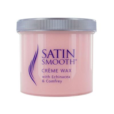 Satin Smooth Pink Creme Wax Waxing Lotion Echinecea &; Comfrey 425g 425 g