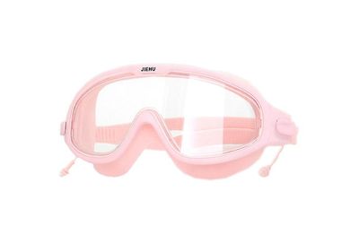 Kiko Vandtætte svømmebriller med ørepropper/pu vandtæt badehætte Pink Swimming Glasses