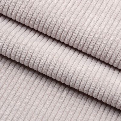 Kestävyys vakosamettikangas yksivärinen raita käsintehty kangasvaatteiden valmistus huonekaluihin ja projekteihin vaaleanharmaa Vaalean harmaa