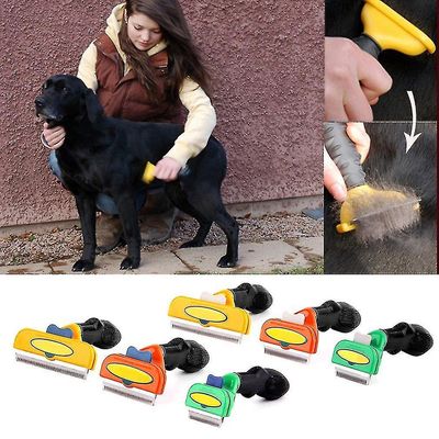 Pet Hair Tool Lang Kort Grooming Brush Comb For Små mellemstore og store hunde Katte
