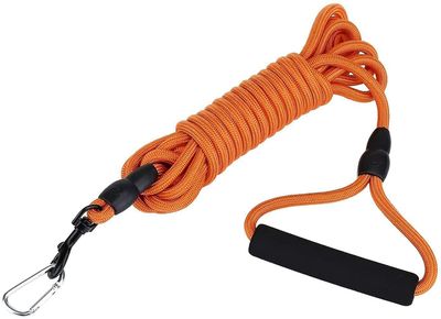 Linkrunning Hundesnor, 2m lang hundetræningssnor, ideel til vandreture, camping, træning, strand, velegnet til små og mellemstore hunde. (8mm, 2M)