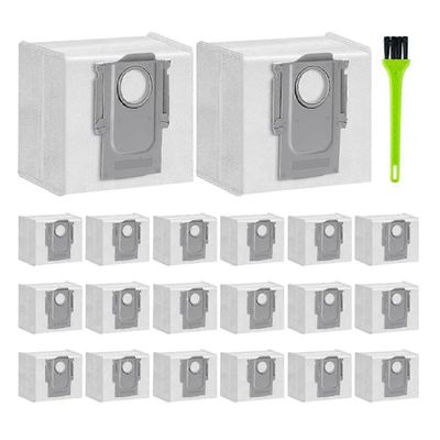 20 kpl pölypussia, jotka ovat yhteensopivia seuraavien laitteiden kanssa: S7 MaxV Ultra, S7 Max Ultra, Q5+, Q5 Pro+, + Max+, Q8 Max+, S8+, S8 Pro U...