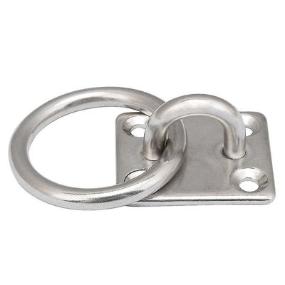 Loft vægbeslag krog anker m5 firkantet pad øje med ring 35x30mm