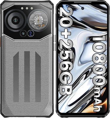 IIIF150 B3 Kestävä Älypuhelin Lukitsematon, 20(8+12) Gt +256 Gt, 10800mAh Harmaa