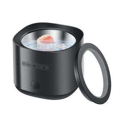 EU Plug, 30W ultralyd renere for proteser, smykker, holder, bærbar ultralyd retainer renere Svart