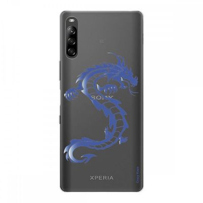 Crazy Kase Hull Til Sony Xperia L4 i Silikone Soft 1 Mm, Blue Dragon