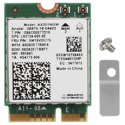 Wi-Fi 6 AX201 Bluetooth 5.0 Dual Band 2.4G/5G langaton NGFF Button E CNVi Wi-Fi -kortti AX201NGW 2.