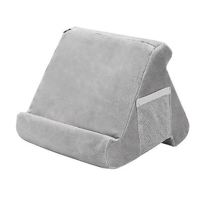 Yunshu Tablet blød pudestativ til iPads multi-vinkel lap stand mobiltelefon holder grå