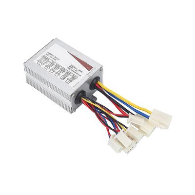 24v 350w harjattu ohjain sähköpolkupyörä e-pyörä skootteri harja nopeudensäädinmoottori sähkölle Hopea