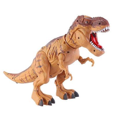 Sähköinen dinosauruslelu lapset, Tyrannosaurus Rex -lelu dinosauruksen munalla ja mölyllä (useita saatavilla) Ruskea