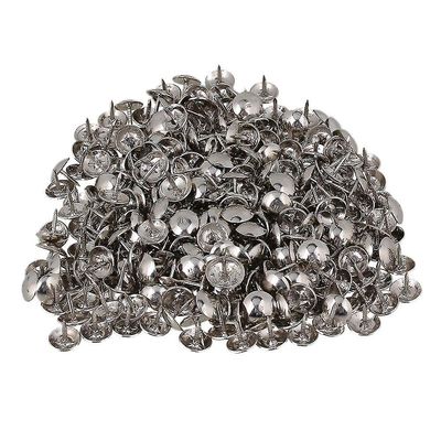 200Pcs 8 * 9mm sølv farve glat tegning push pins negle