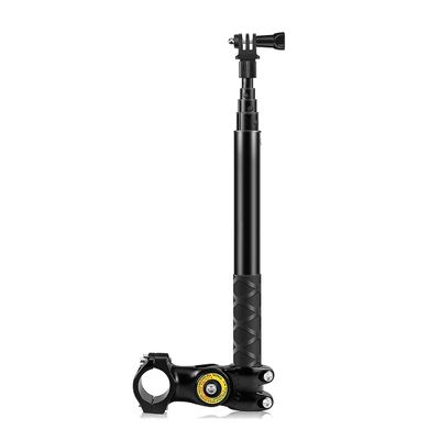 Motorsykkel, sykkel, styre, armatur, telefon, kameramontering, brakettadapter og monopodstativ for Insta 360 X3 / ONE X2 / ONE R svart