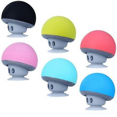 Sieni Bluetooth-kaiutin, tehokas ääni, monitoiminen, sucker kaikkialla, lahjaidea vaaleanpunainen