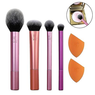 Makeup børste sæt med svamp blender til øjenskygge, foundation