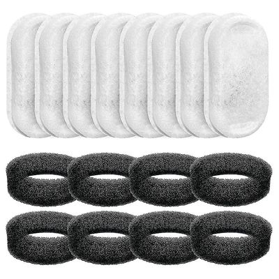 Suihkulähteen suodattimet 108oz / 3.2l ja 67oz / 2l säädettävä veden virtaus lemmikkieläinten suihkulähde, vesi valkoinen musta