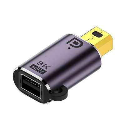 Mxfz Dp1.4 Minidp til Dp Video Extension Converter Mini Displayport Ma-fe Adapter Mini DP male to fema