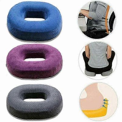 Ortopedinen Donitsi-istuintyyny häntäluun kivunlievitykseen - Memory Foam Toimisto- ja pyörätuolityyny Sininen