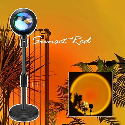Witdreamer Sunset Projektor Lampe Usb Atmosfære Led Skrivebord Natlys Projektion Værelse Indretning Solnedgang røde