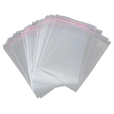 100x A3 pakkauspussi 45x32cm kirkas uudelleensuljettava muovinen itsetiivistävä liima Läpinäkyvä