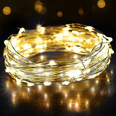 10m led fe lys 100 Usb fe lys, varm hvid