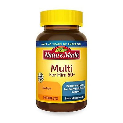 Nature Made Multivitamiinit miehille 50+, 90 välilehteä (1 kpl pakkaus)