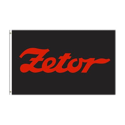 Bolongking 3x5 ft zetor flagg polyester trykt traktor banner for dekor A 60 x 90cm