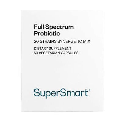 SuperSmart SA SuperSmart täyden spektrin probioottinen ravintolisä - 60 kasviskorkkia
