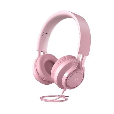 Gangxun Headset Kablet hovedtelefon Bærbar mikrofon Sports Gaming Computer Kompatibel mobiltelefon headset Pink