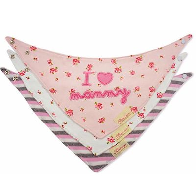 3 stk Baby Bibs Vandtæt Sød Bomuld Baby Håndklæde Trekant Tørklæde Drenge Piger Fodring Smock Bibs Burp Baby Stuff Babador Bedre T