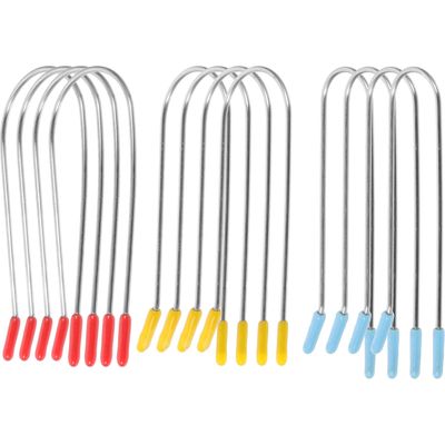 24stk Hot Roller Clips Hot Rollers Curler Clips Hot Roller Clips Udskiftning U-formede klip Forskellige farver 7.5X3.3cm