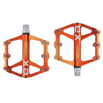 Leveät maastopyörän alumiiniseokset Palin Wide Pedal Platform -poljinalustan polkimet Oranssi